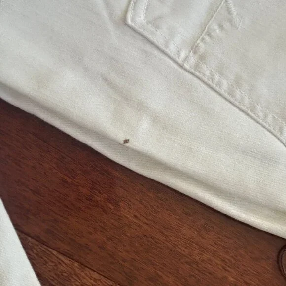 NWT 7 for all Mankind Women's White Classic Straight Leg Jeans in Size 30 New! - Picture 6 of 8